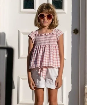 Conjunto Menina Calção Coco Aqua