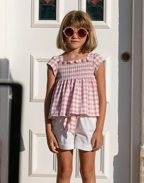 Conjunto Menina Calção Coco Aqua
