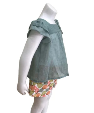 Conjunto Menina Calção Coco Aqua