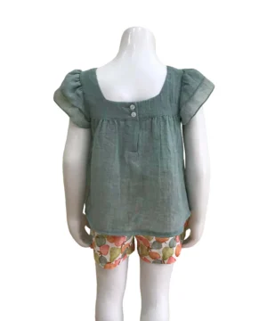 Conjunto Menina Calção Coco Aqua