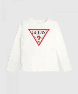 Tshirt Logo Menina Guess