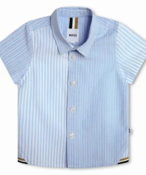Camisa Riscas Menino Boss
