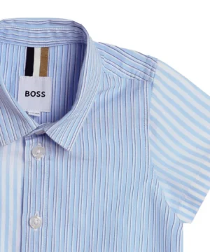 Camisa Riscas Menino Boss