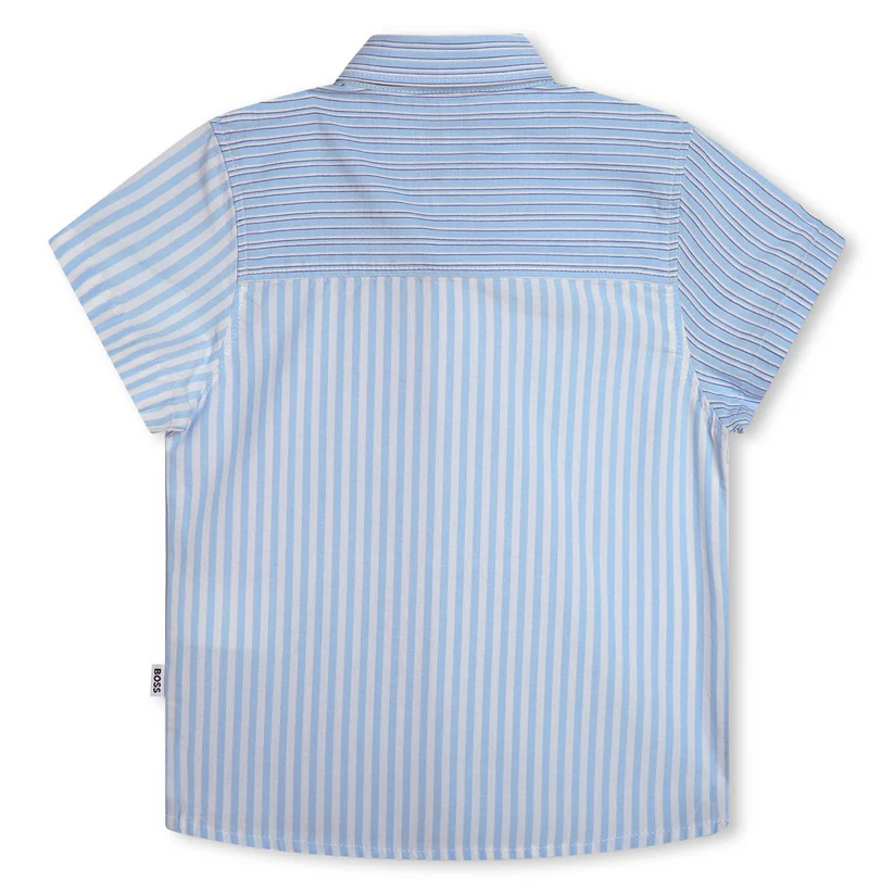 Camisa Riscas Menino Boss