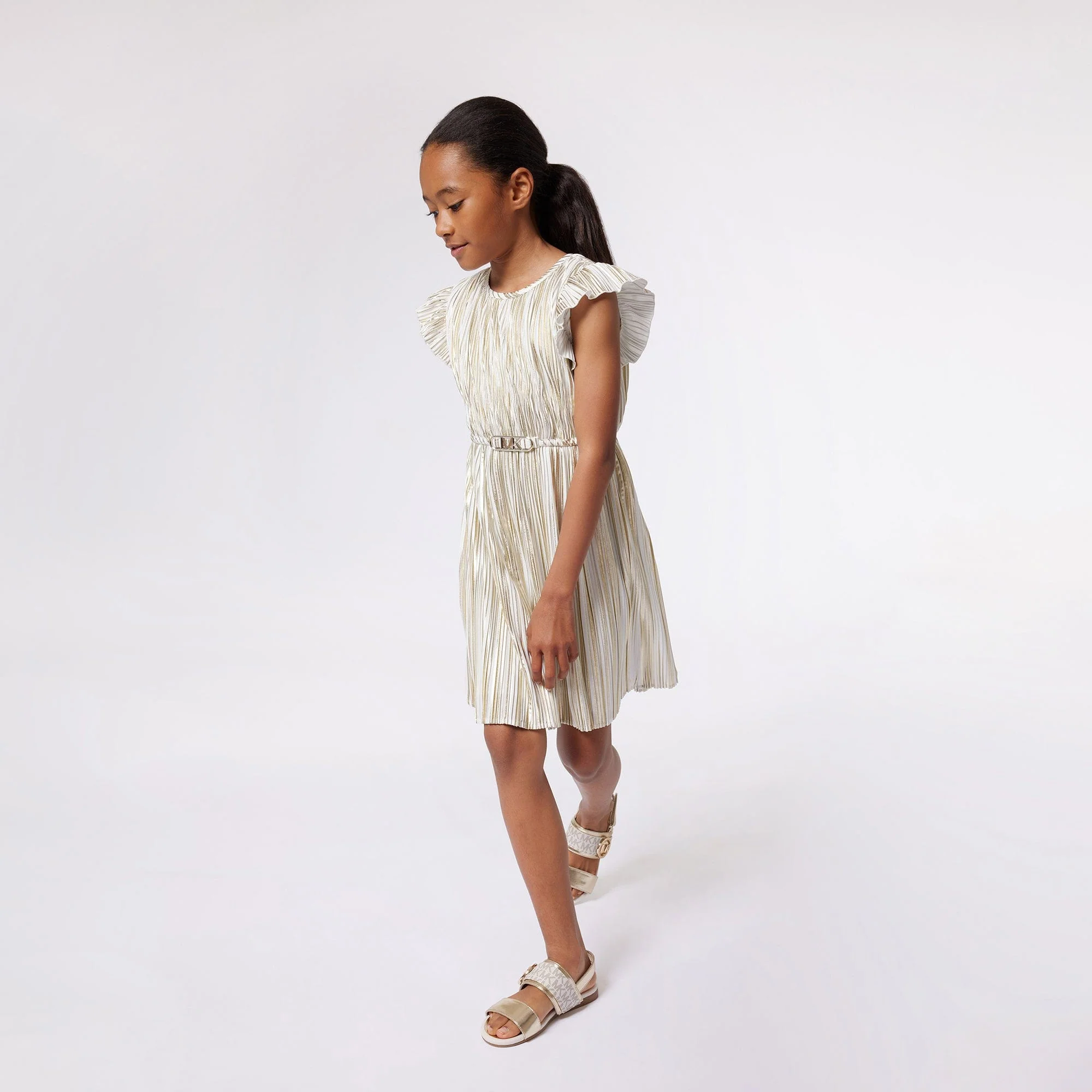Vestido Plissado Michael Kors