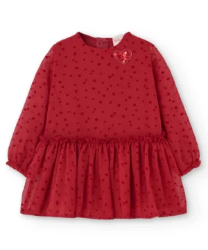 Vestido Corações Menina Boboli