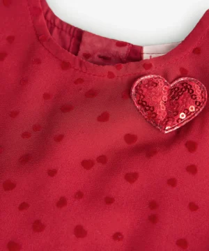 Vestido Corações Menina Boboli
