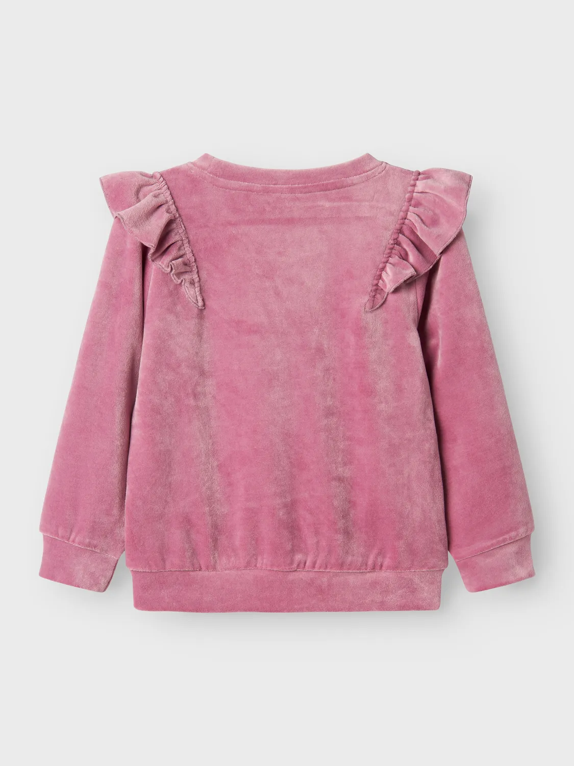 Sweat Veludo Rosa Menina