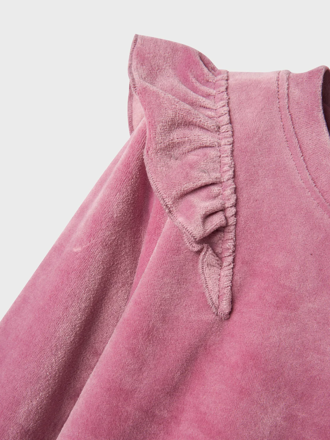 Sweat Veludo Rosa Menina - Image 2