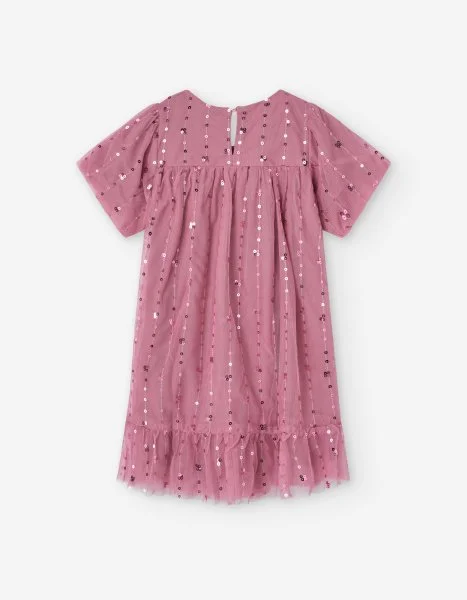 Vestido Tule Lantejoilas Losan