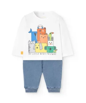 Conjunto Animais Menino Boboli