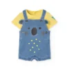 Conjunto Jardineira Panda Boboli