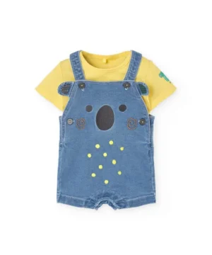 Conjunto Jardineira Panda Boboli