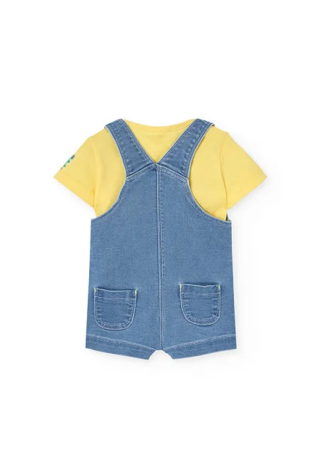 Conjunto Jardineira Panda Boboli