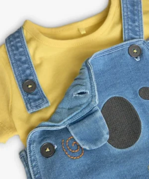 Conjunto Jardineira Panda Boboli