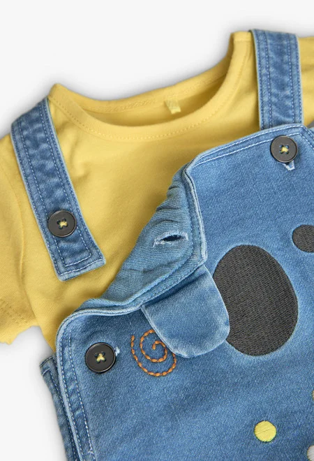Conjunto Jardineira Panda Boboli