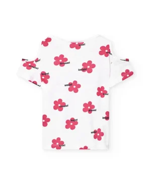 Tshirt Flores Menina Boboli
