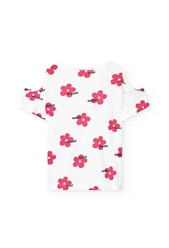 Tshirt Flores Menina Boboli