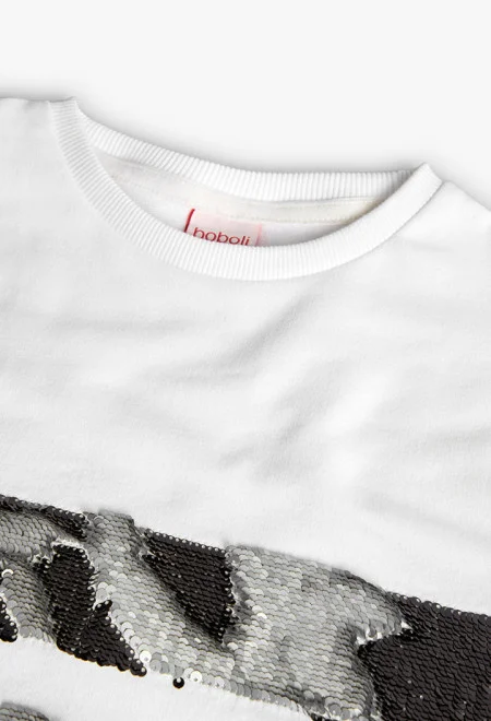 Sweat Lantejoulas Menina Boboli