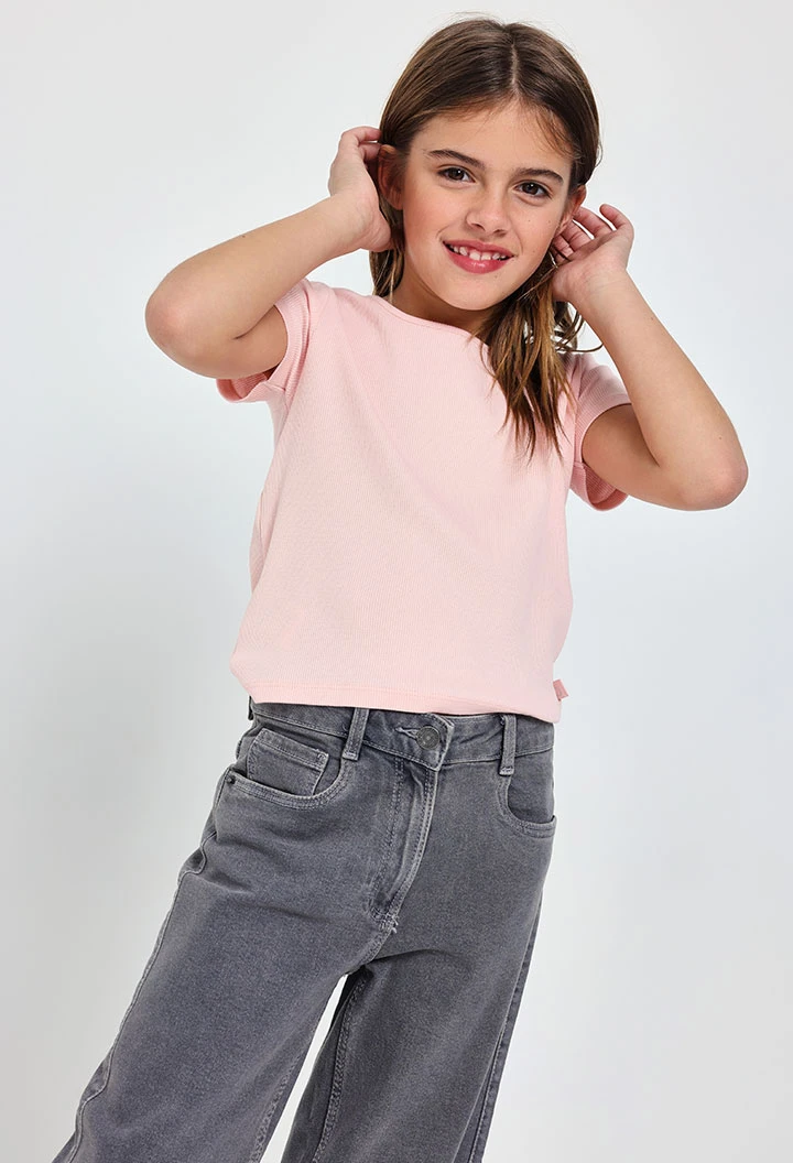 Tshirt Canelada Menina Boboli