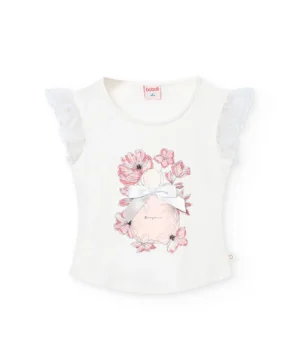 Tshirt Bonjour Menina Boboli