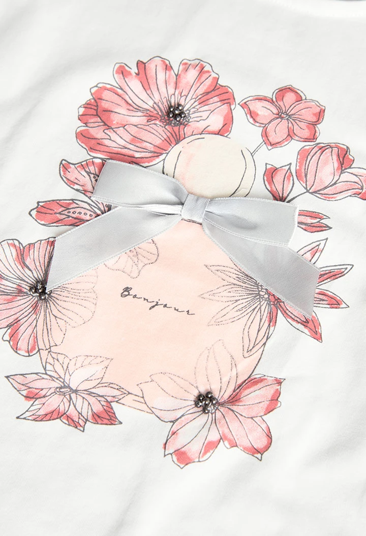 Tshirt Bonjour Menina Boboli
