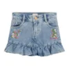 Saia Flores Bordadas Guess