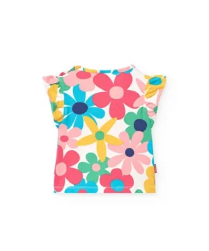 Tshirt Flores Menina Boboli
