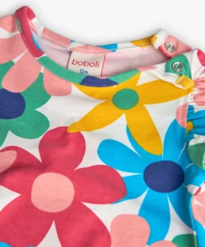 Tshirt Flores Menina Boboli