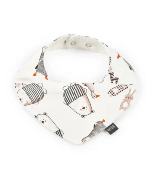 2x babetes Amiguinhos Boboli, macios e resistentes, com estampas divertidas. Essenciais para o conforto e limpeza do bebé. 🐻