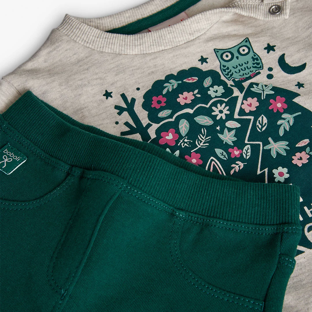 Conjunto Coruja Menina Boboli