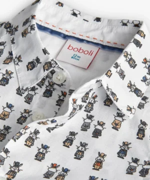 Camisa Coelhos Menino Boboli