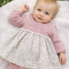 Vestido Flores Malha Bebé