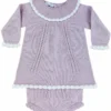 Vestido Cuequinha Malha Bebé
