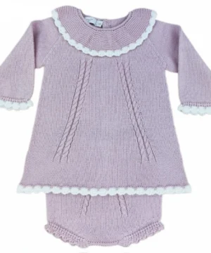 Vestido Cuequinha Malha Bebé