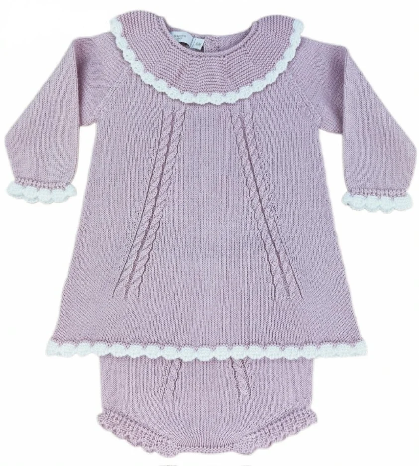 Vestido Cuequinha Malha Bebé
