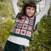 Colete Menina Quadrados Boboli