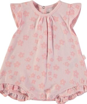 Babygrow Curto Flores Bébé