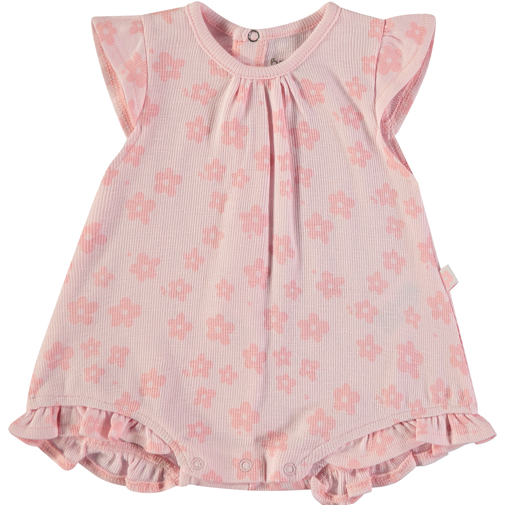 Babygrow Curto Flores Bébé