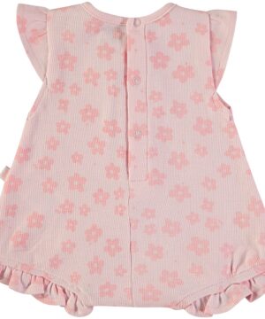 Babygrow Curto Flores Bébé