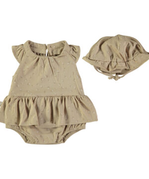 Conjunto Babygrow Chapeu Menina