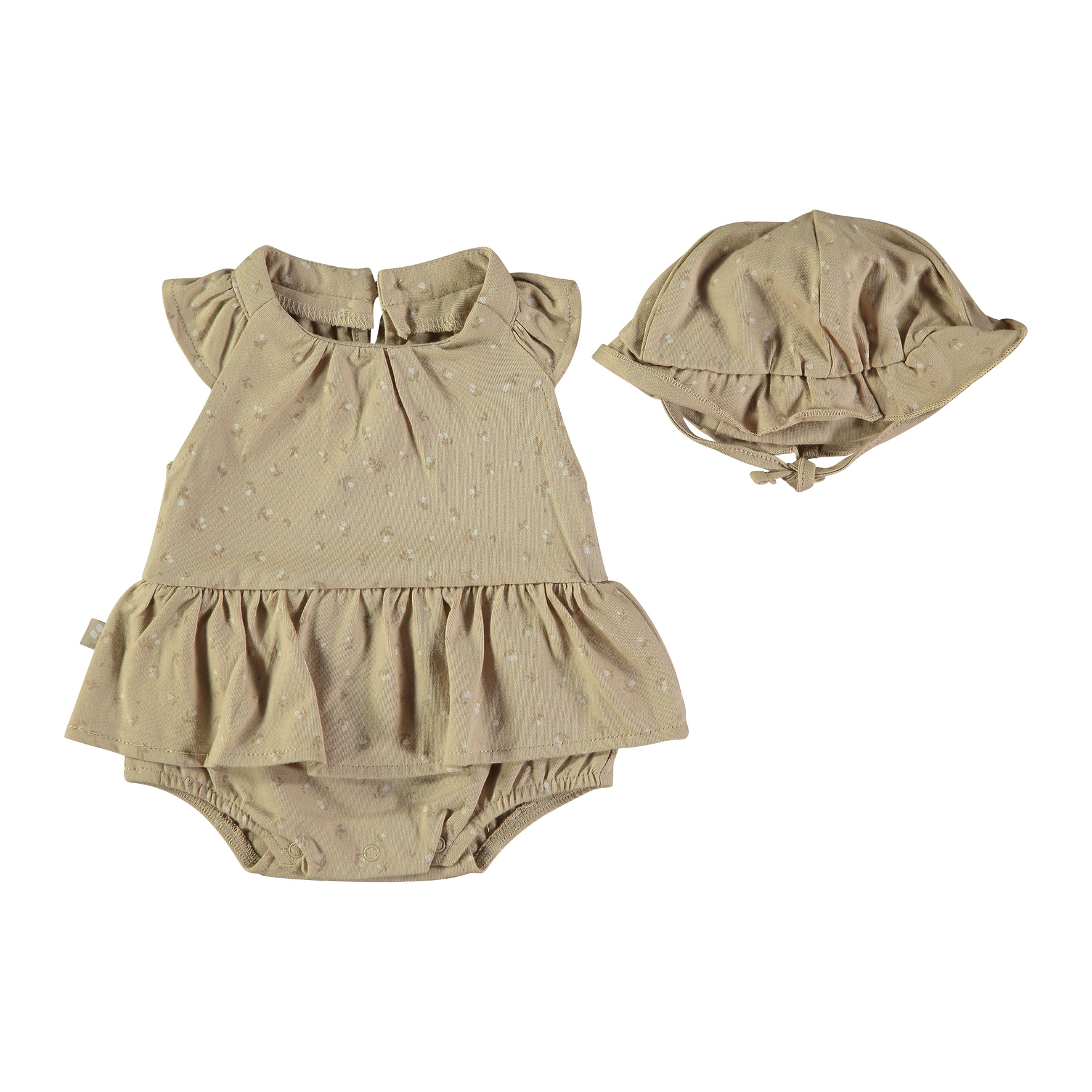 Conjunto Babygrow Chapeu Menina