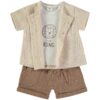 Conjunto Calção Linho Menino
