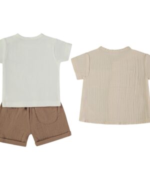 Conjunto Calção Linho Menino