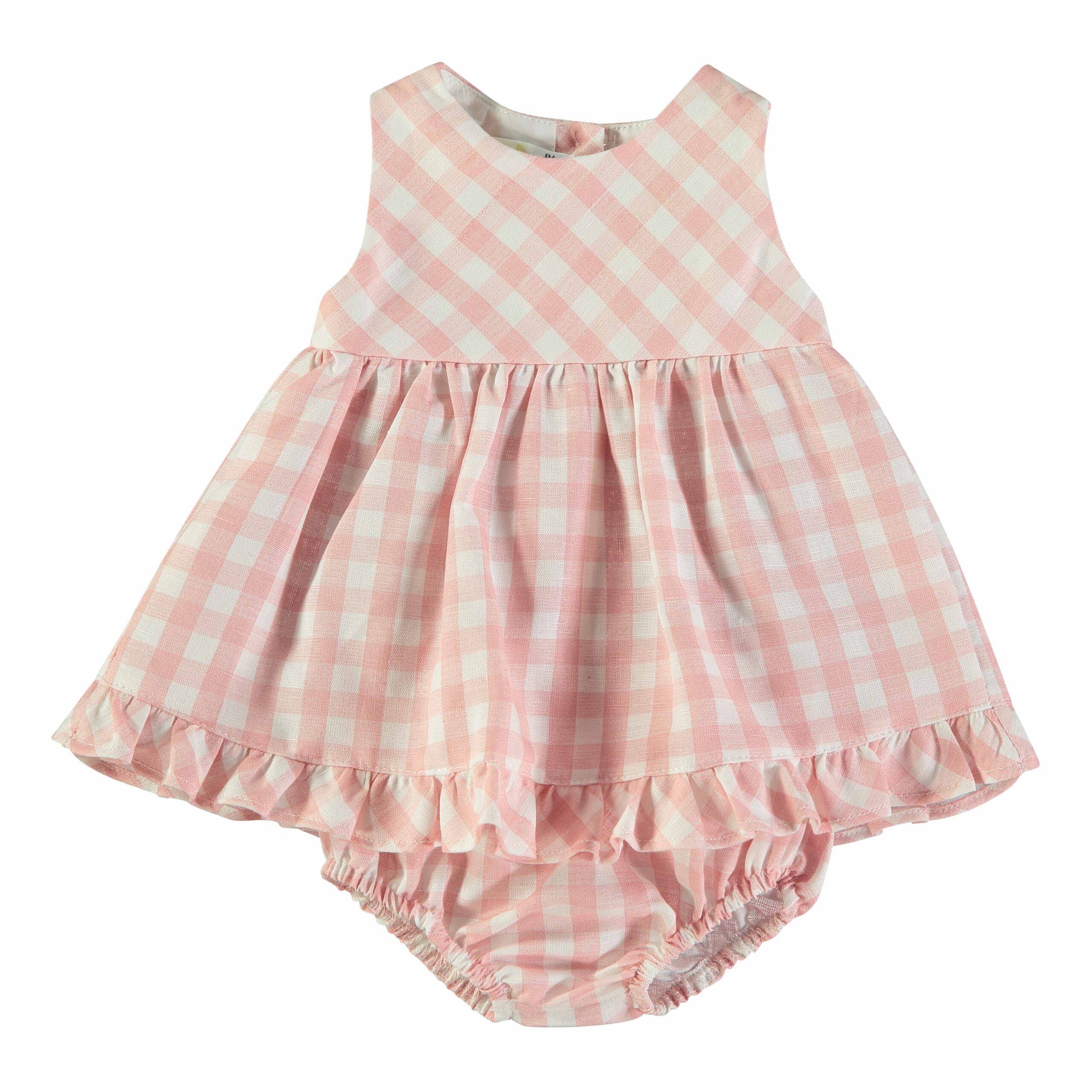 Vestido Xadrez Folhos
