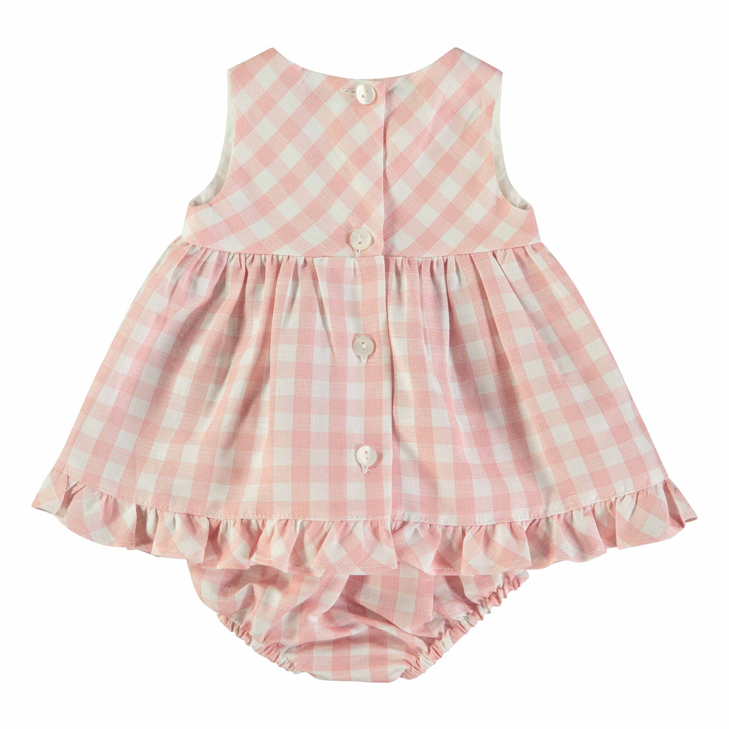 Vestido Xadrez Folhos