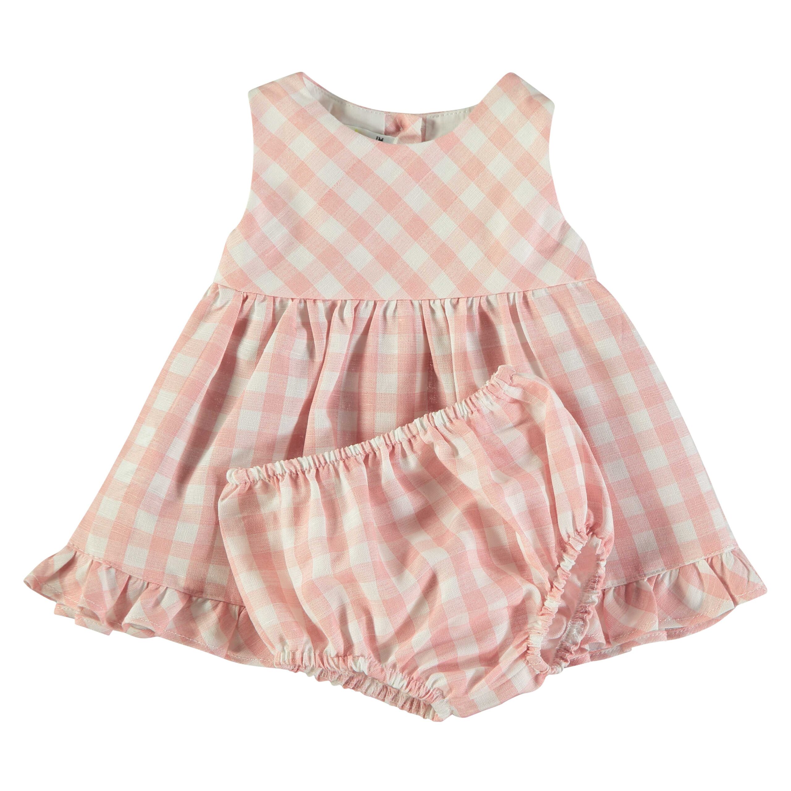 Vestido Xadrez Folhos