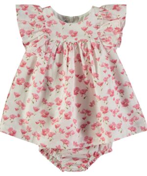 Vestido Flores Folhos