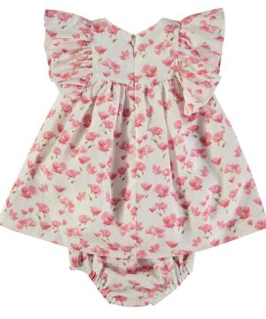 Vestido Flores Folhos