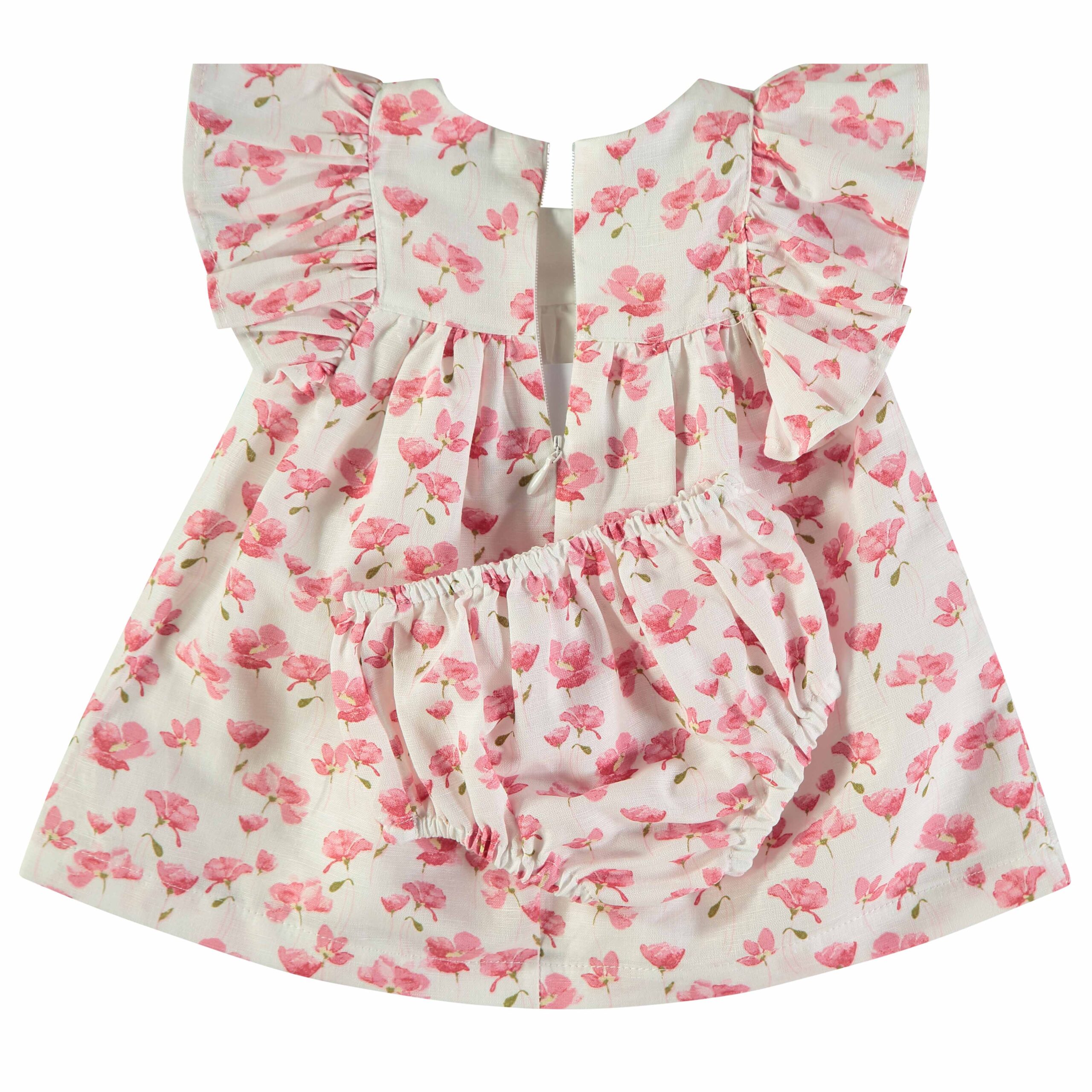 Vestido Flores Folhos